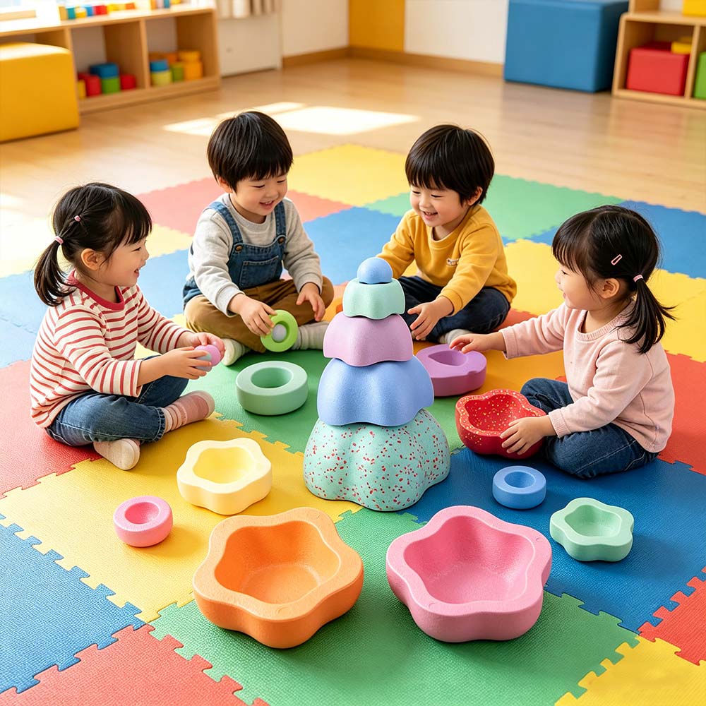 Stepping Stone Foam - River Stones Steeping Stone Balance Game