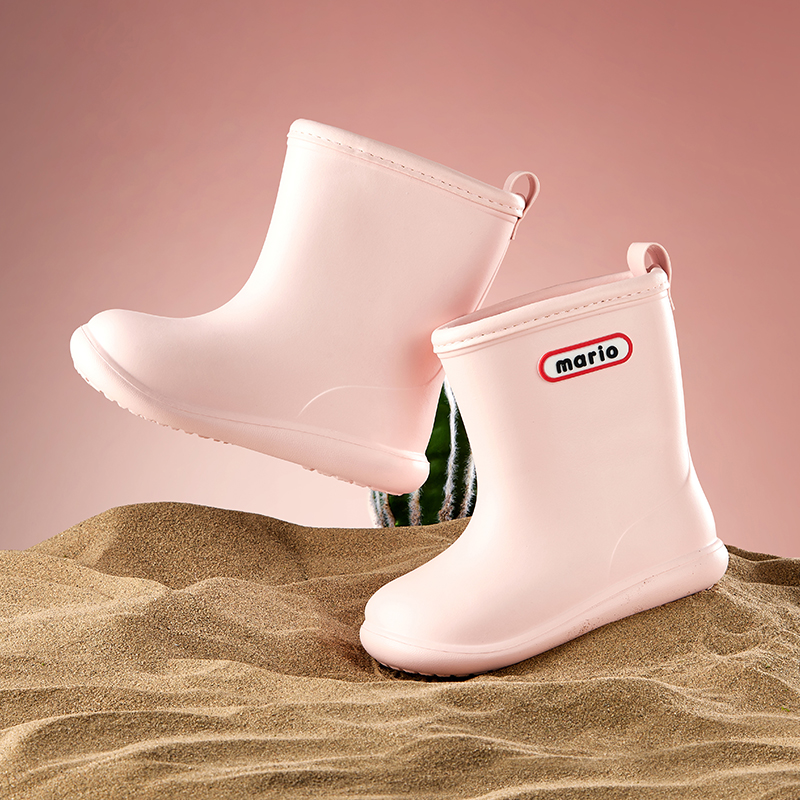 Kids Outdoor Boots - Cheerful Mario Kids rain boots for