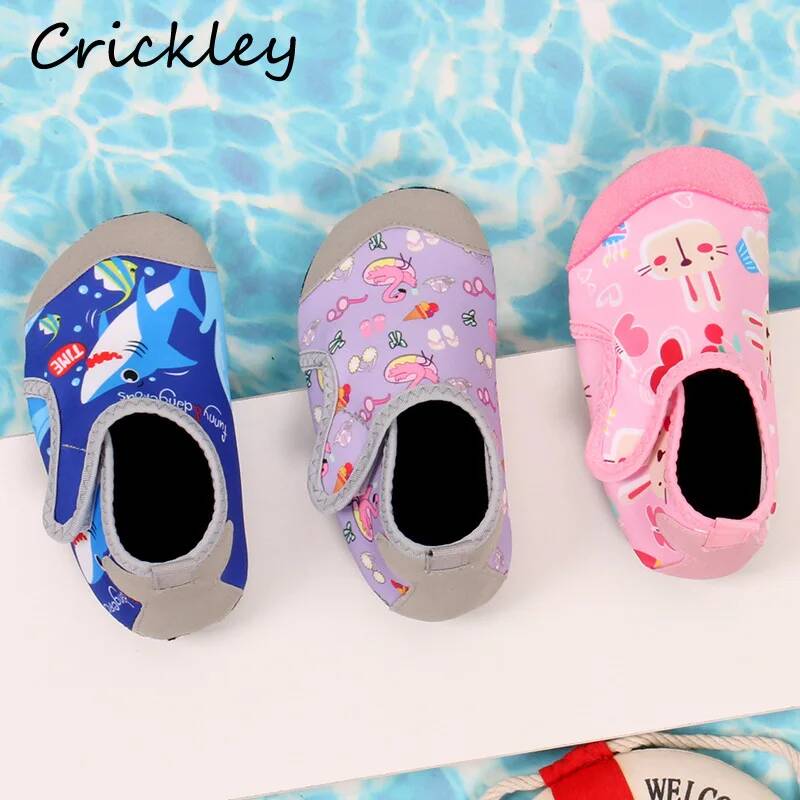 Kids Indoor Outdoor Slippers - Summer Shark Rabbit Boys Girls Aqua
