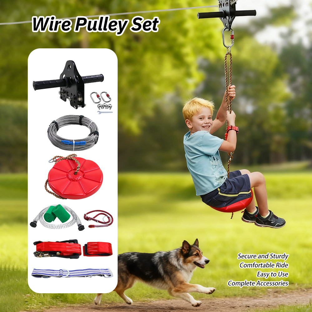Kids Outdoor Zipline - Kids Zip Line Kit Outdoor Zip