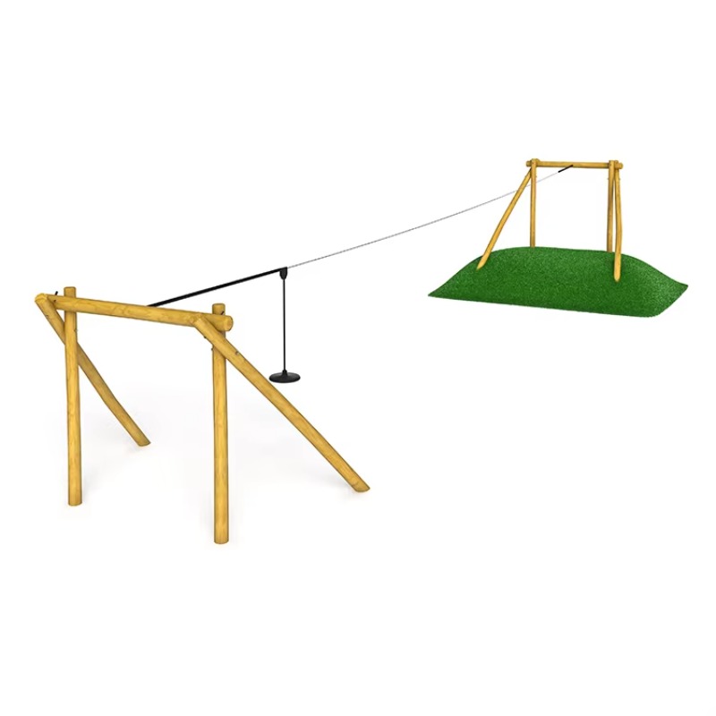 Kids Outdoor Zipline - Modern Playset for Kids Cable Pulley