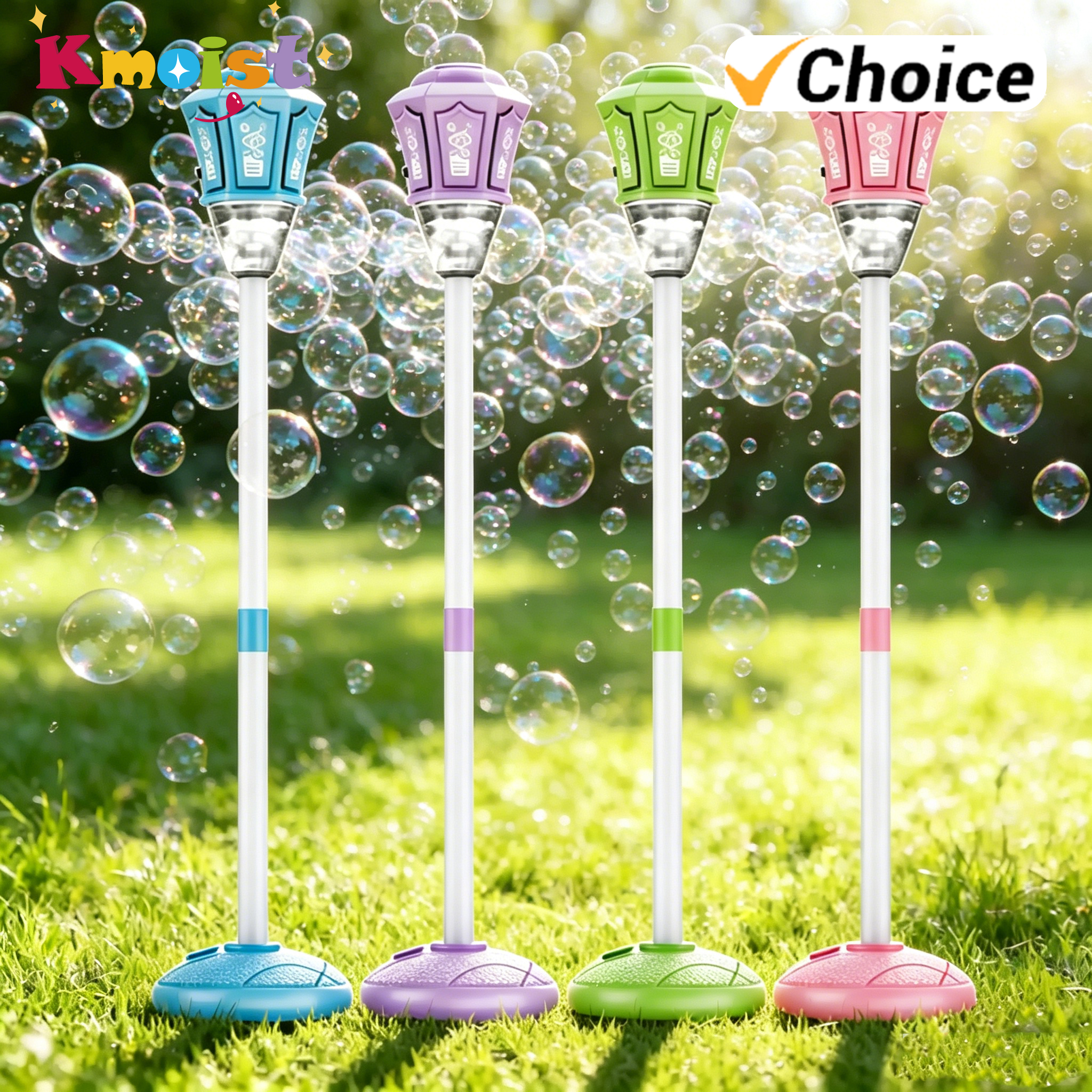 Kids Outdoor Music - Street Lamp Bubbles Machine With Light
