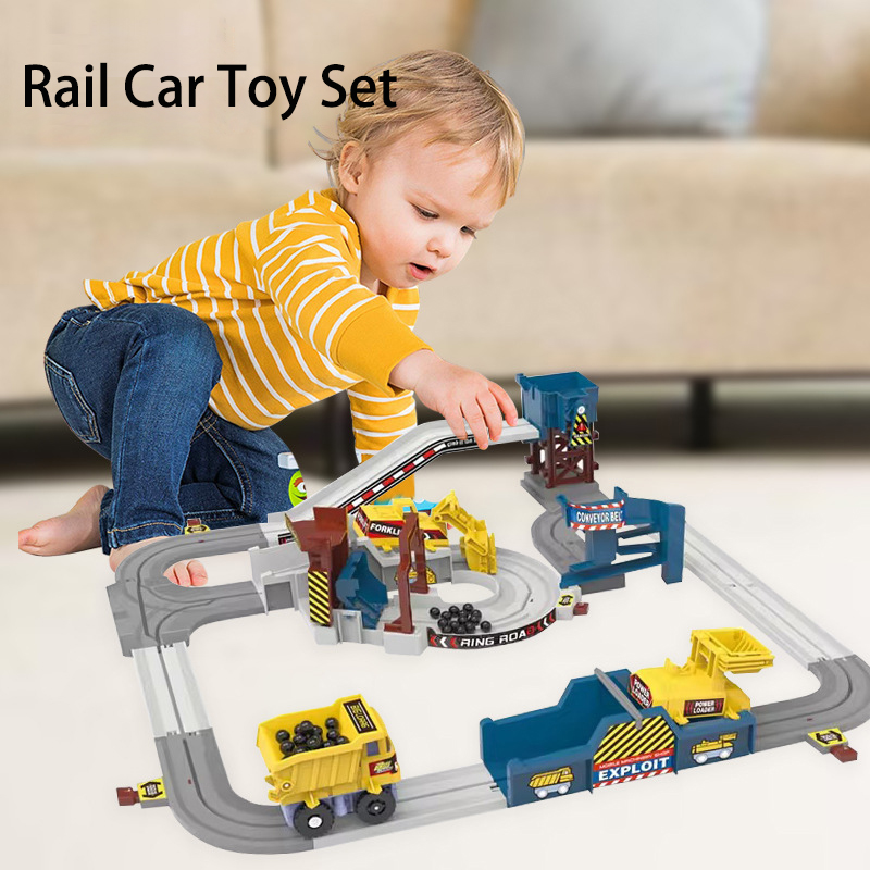 Kids Outdoor Vehicles - Adventure Powered Mine Cart Track Racing