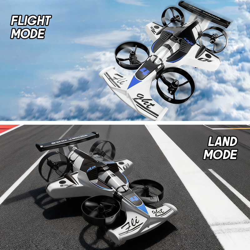 Kids Outdoor Vehicles - 2in1 Mini Drone Air-Ground Flying Car