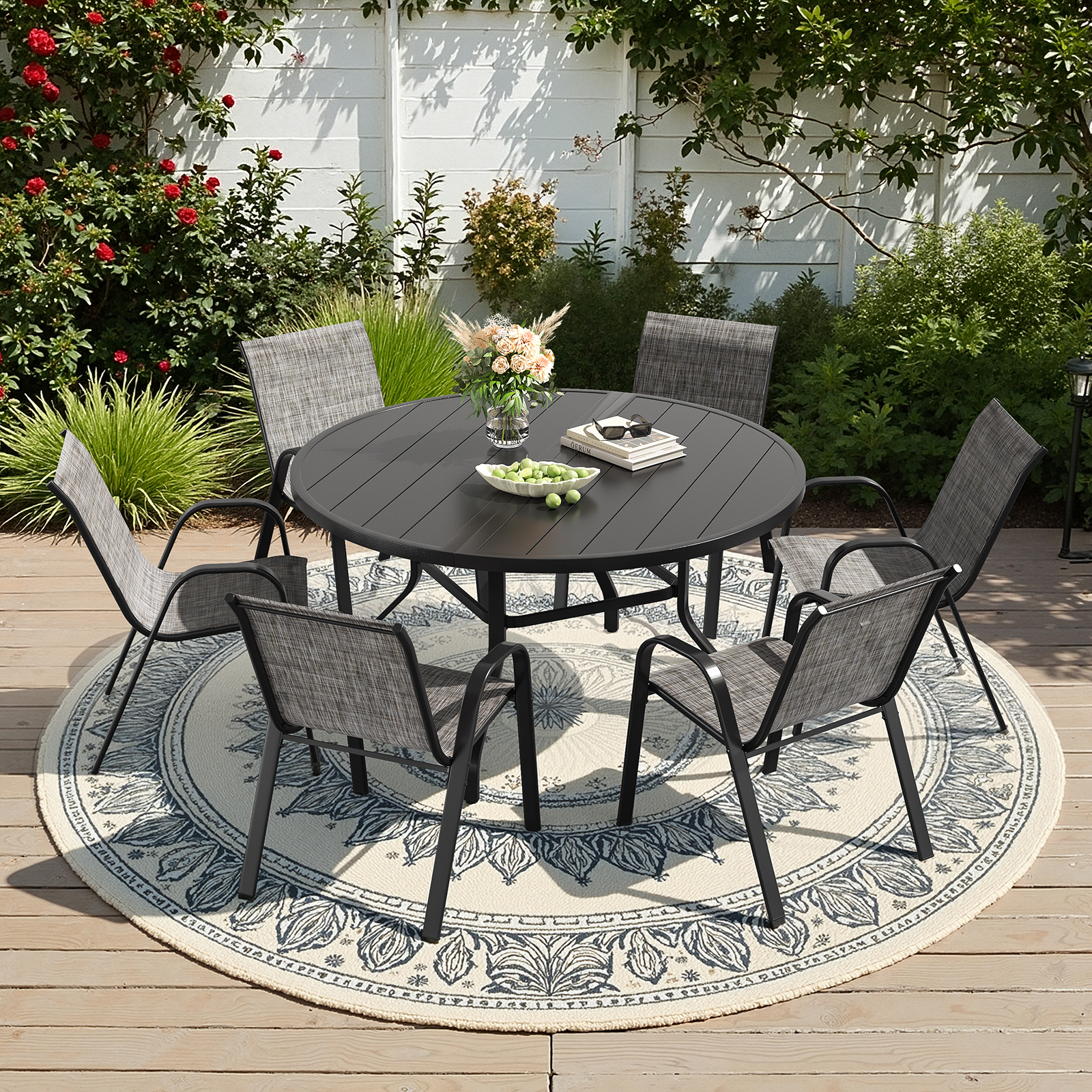 Farini 7-Piece Outdoor Dining  - Kids Outdoor Dining Table recensione e prezzo