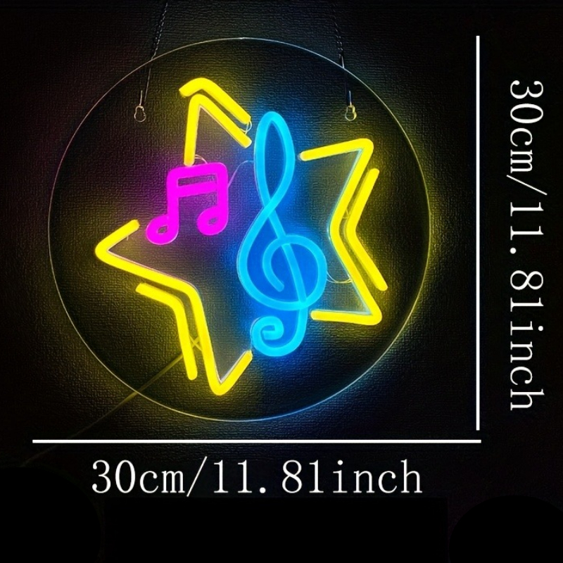 Music Star Note Neon Sign Cute - Kids Outdoor Music recensione e prezzo