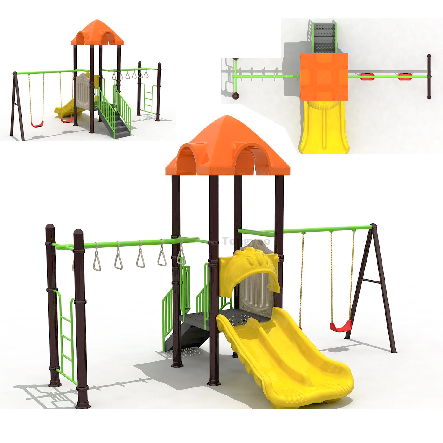 Kids Small Slide With Monkey b - Kids Outdoor Monkey Bars recensione e prezzo