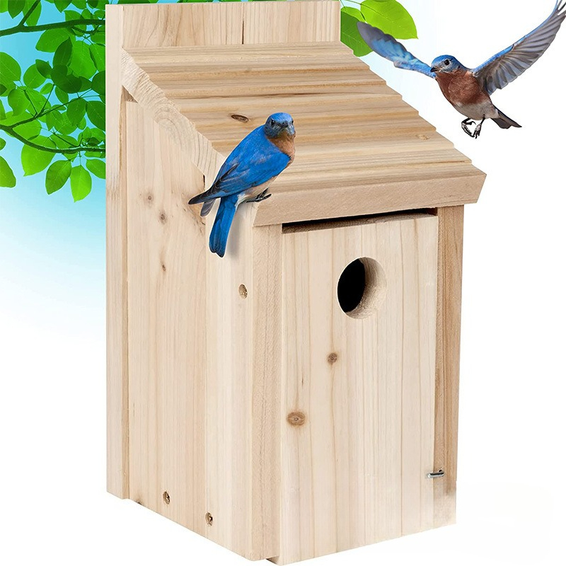 Outdoor Wooden Bird House Nest - Kids Outdoor Garden Toys recensione e prezzo
