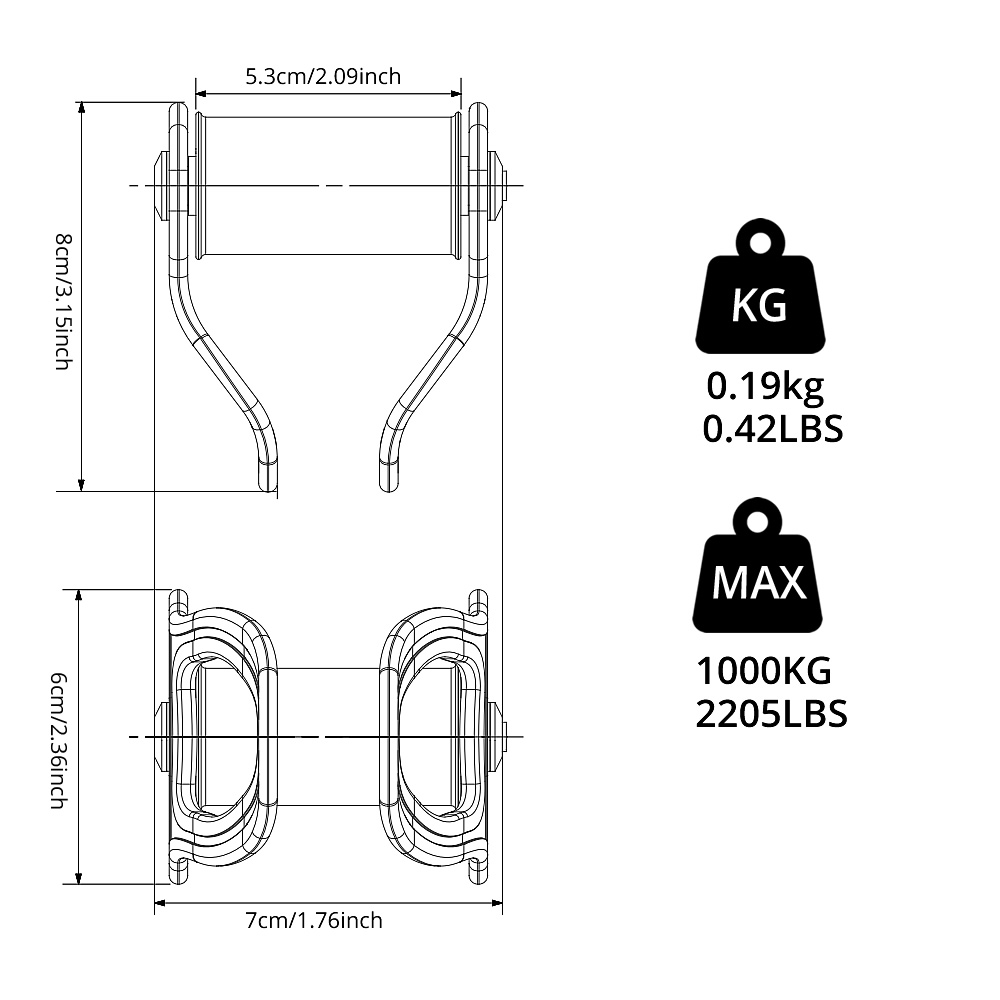 Outdoor 30 KN Zipline Pulley S - Kids Outdoor Zipline recensione e prezzo