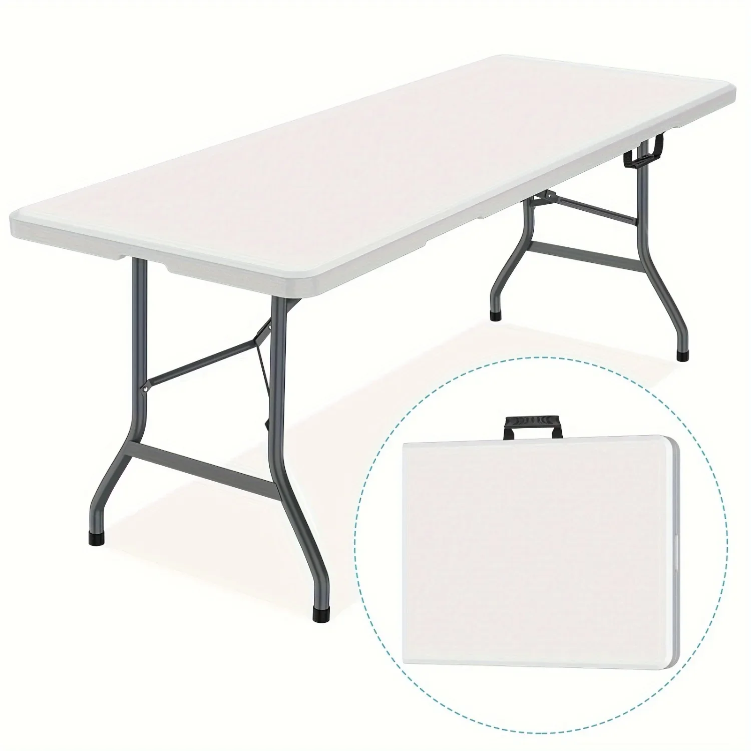 6FT Spacious Plastic Folding T - Kids Outdoor Dining Table recensione e prezzo