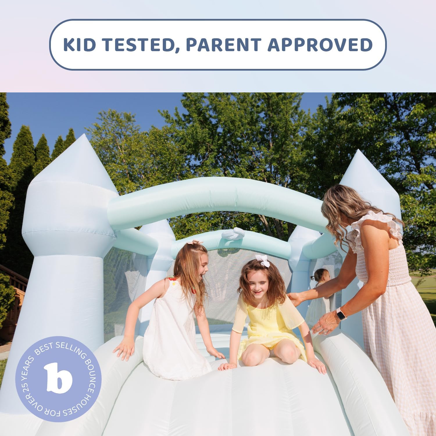 Pastel Bounce House with Slide - Kids Outdoor Play recensione e prezzo
