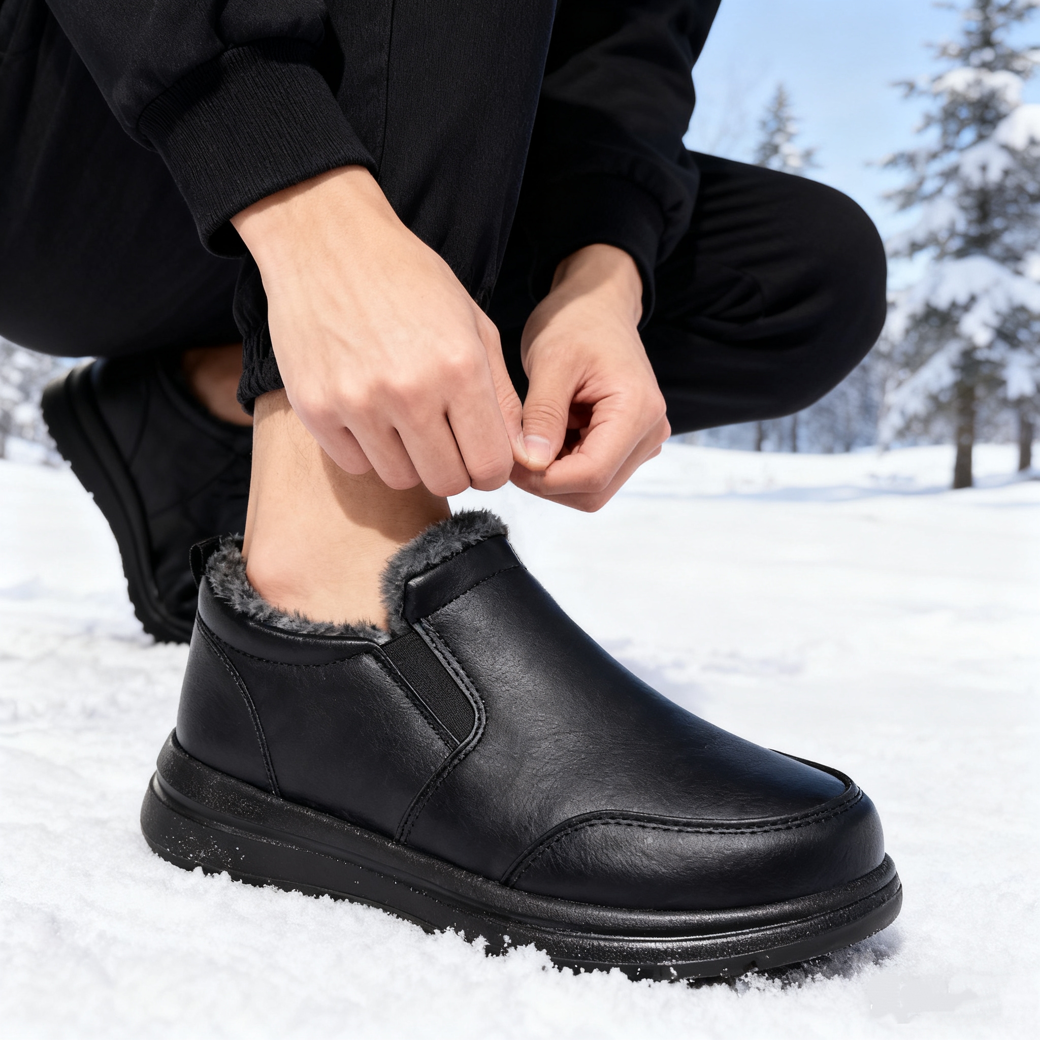Men's Faux Fur Lined Winter An - Kids Outdoor Boots recensione e prezzo