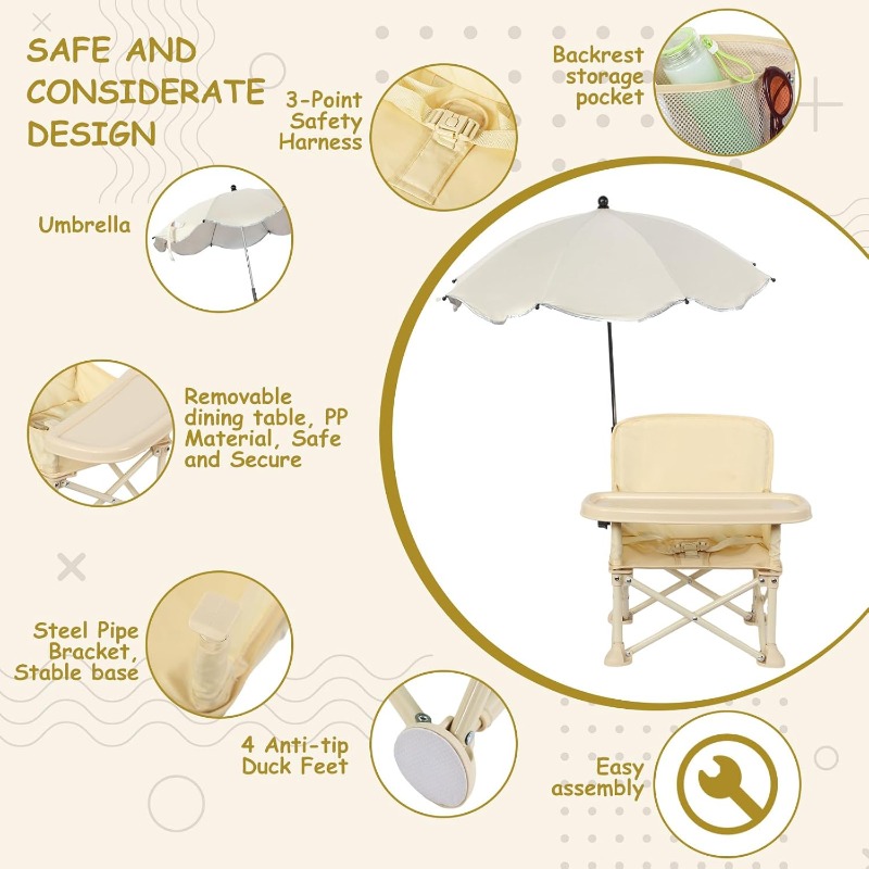 Baby Outdoor Beach Chair with  - Kids Outdoor Dining Table recensione e prezzo