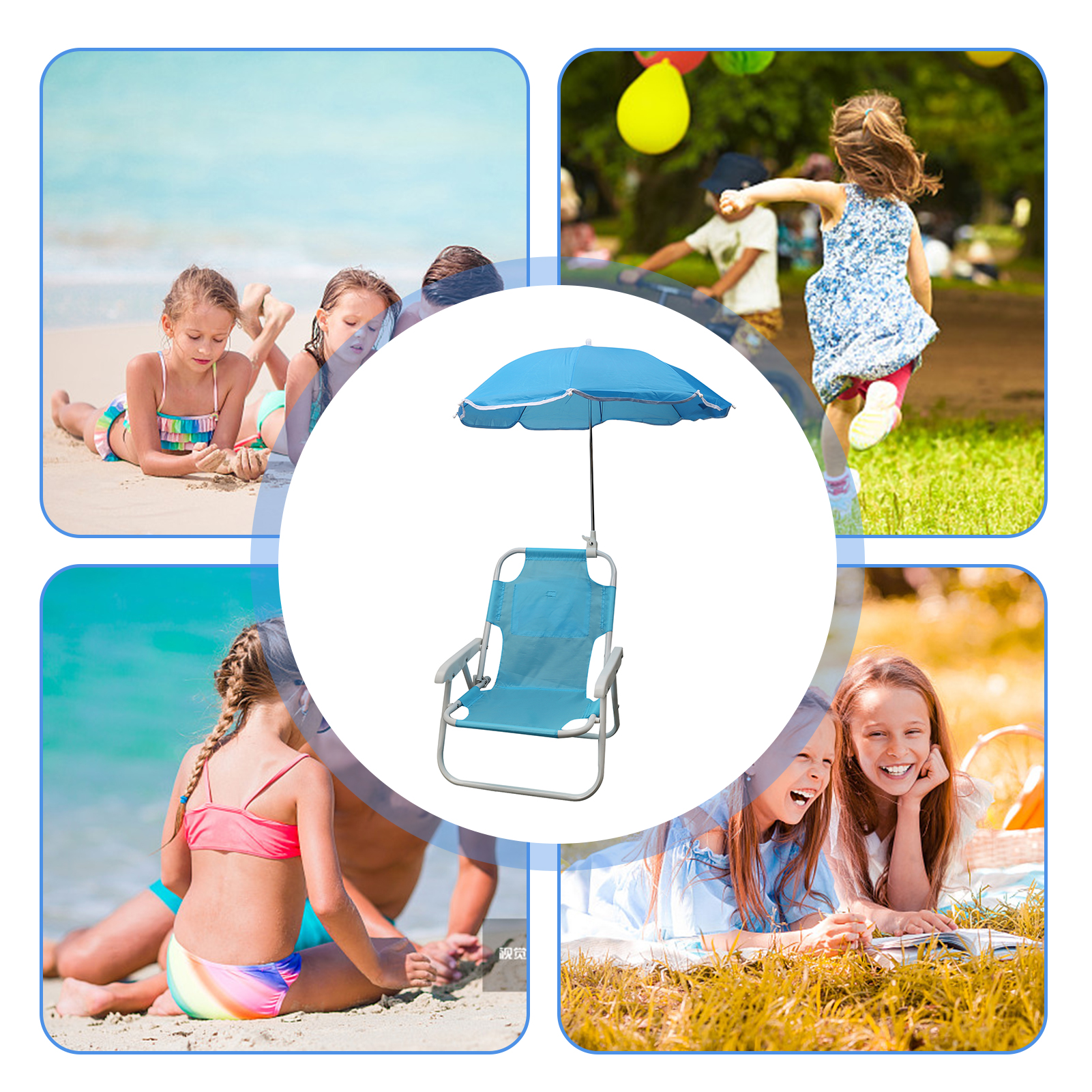 Beach Chairs and Umbrellas Out - Kids Outdoor Folding Chair recensione e prezzo