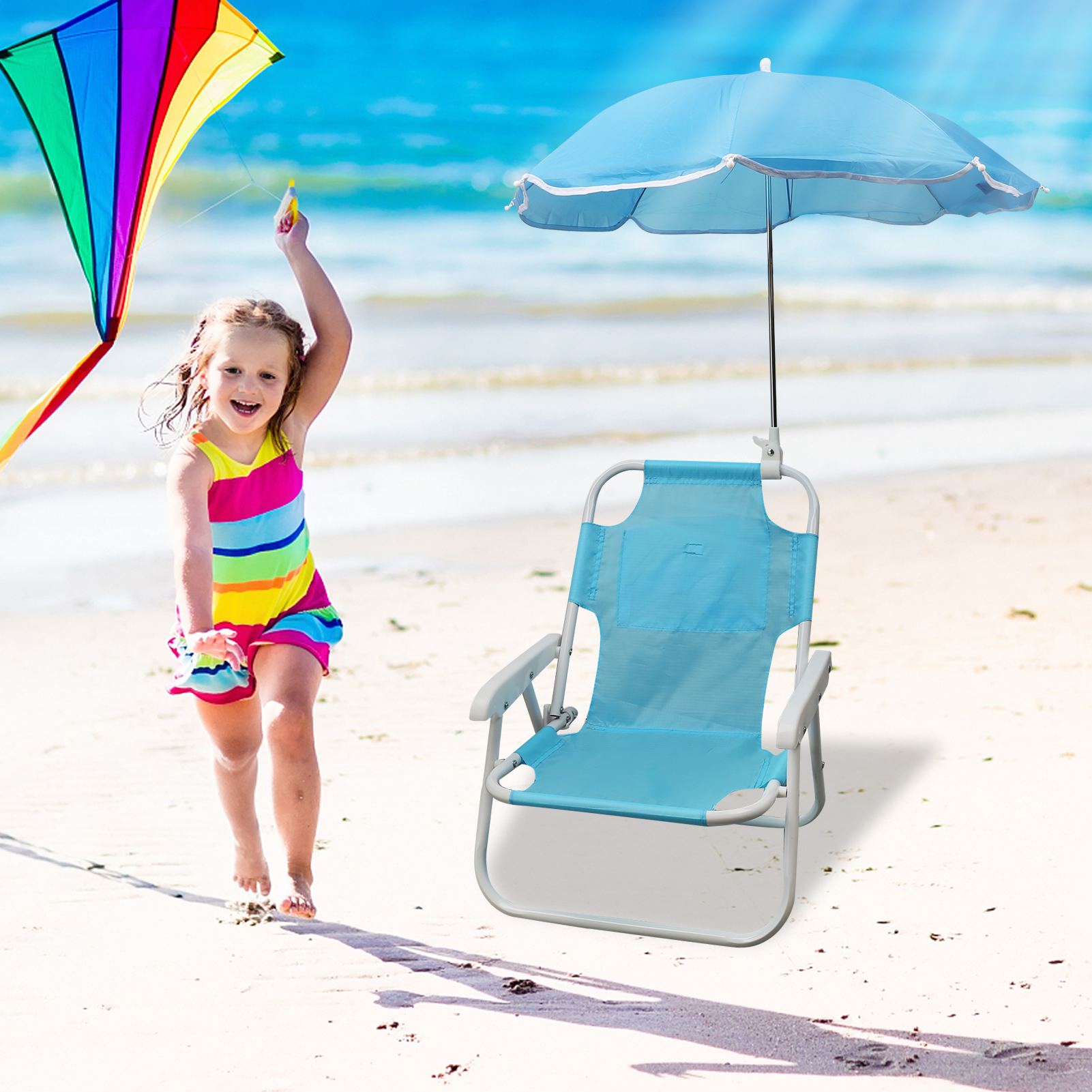 Beach Chairs and Umbrellas Out - Kids Outdoor Folding Chair recensione e prezzo