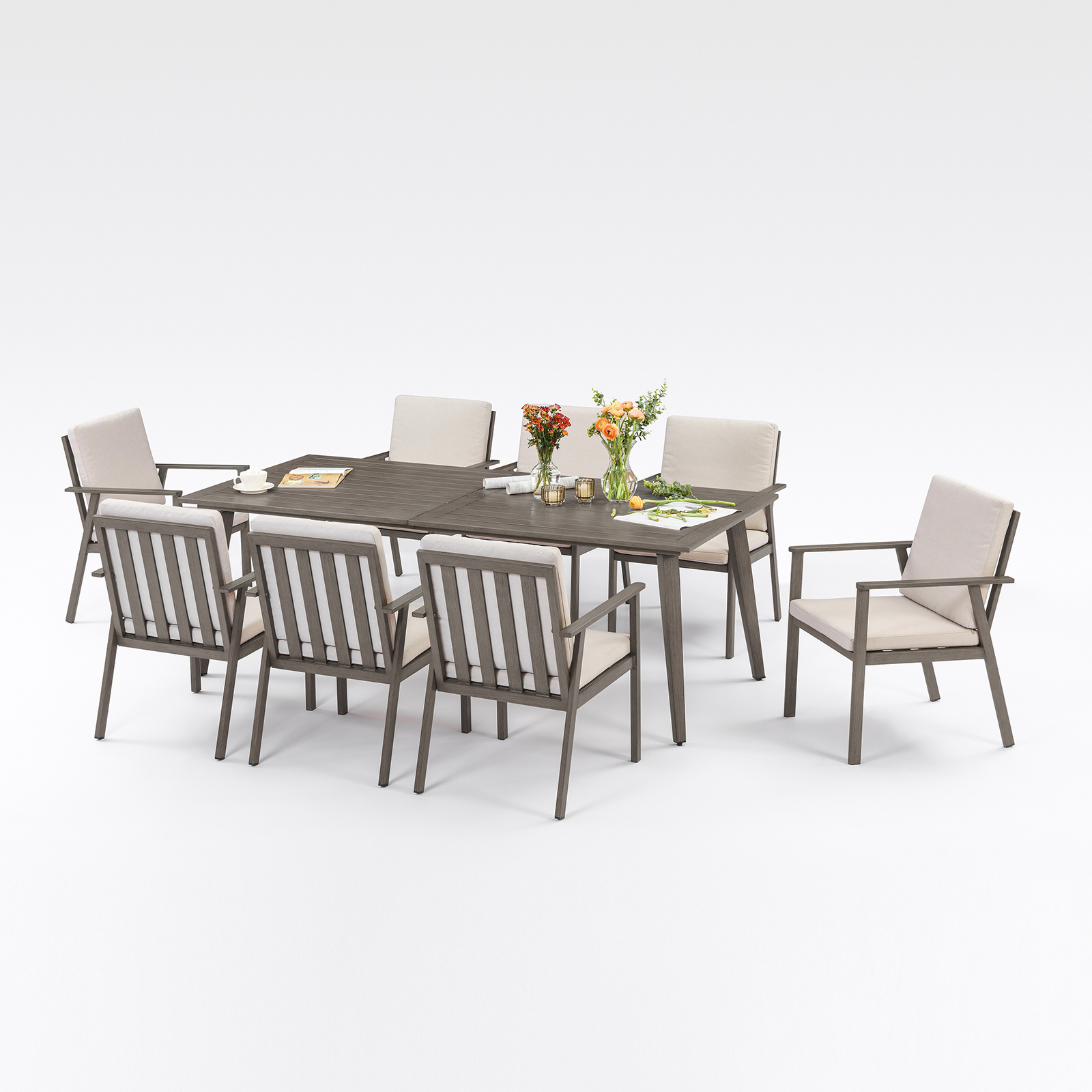 SeeHill 9-Piece Patio Dining S - Kids Outdoor Dining Table recensione e prezzo