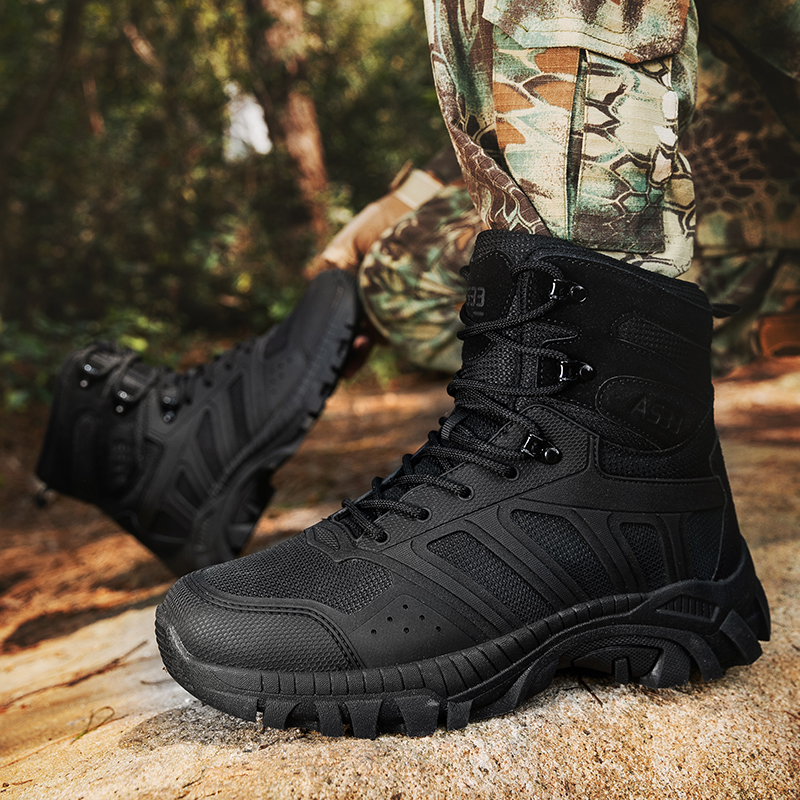Men Tactical Boots Lace Up Des - Kids Outdoor Boots recensione e prezzo