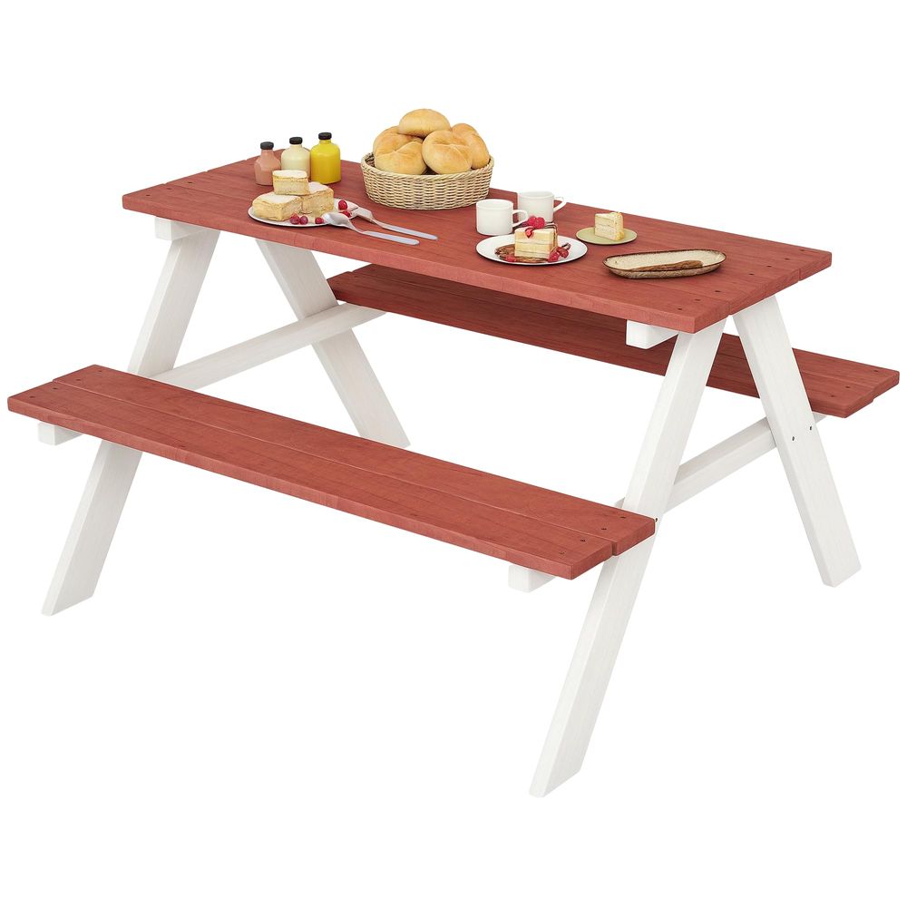Kids Picnic Table Set, Wooden  - Kids Outdoor Toys B&Q recensione e prezzo