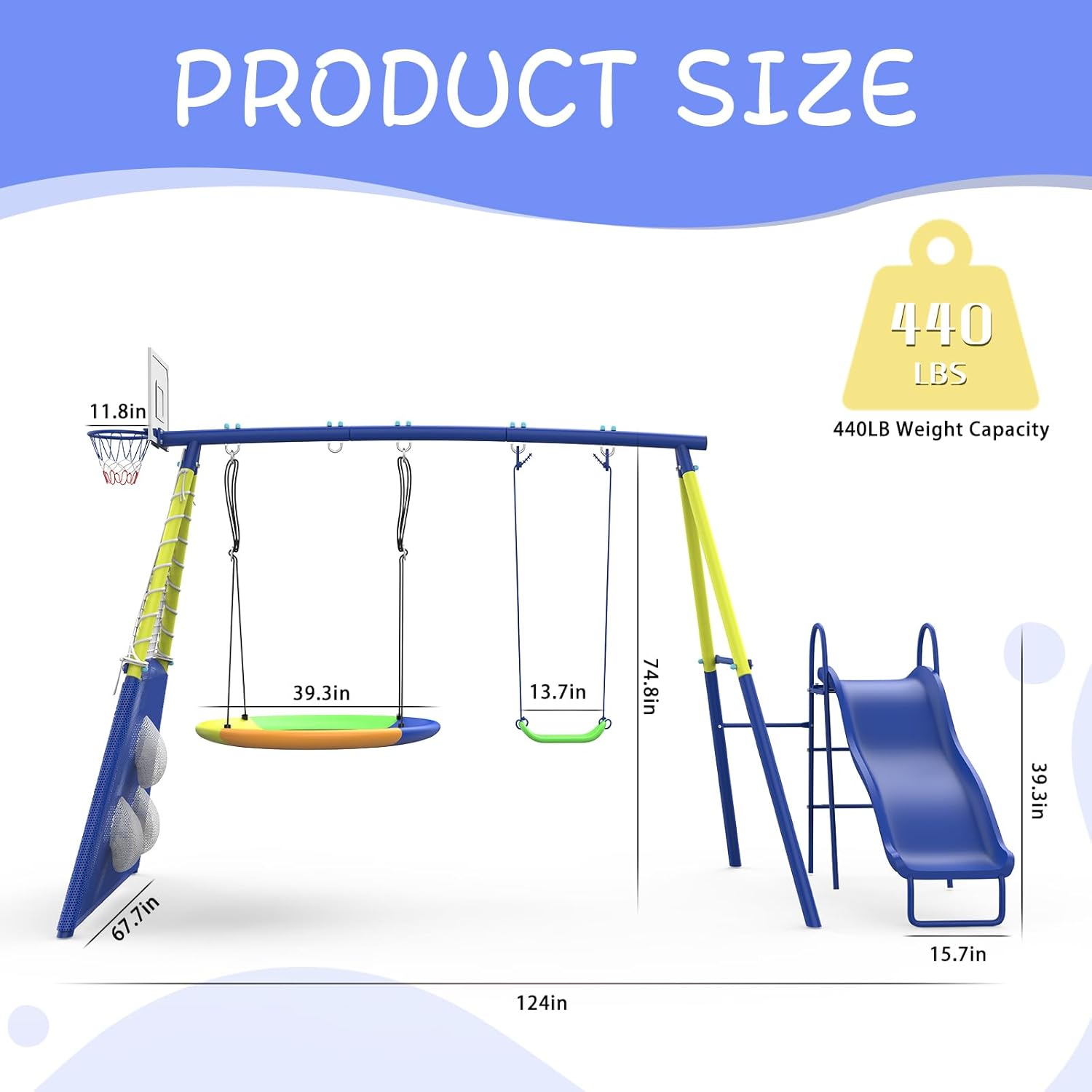 Swing Set for Kids Outdoor Swi - Kids Outdoor Swing Set With Slide recensione e prezzo
