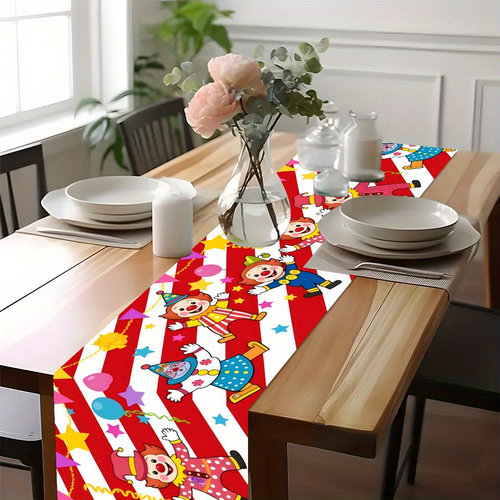 Circus Clown Party Table Runne - Kids Outdoor Dining Table recensione e prezzo