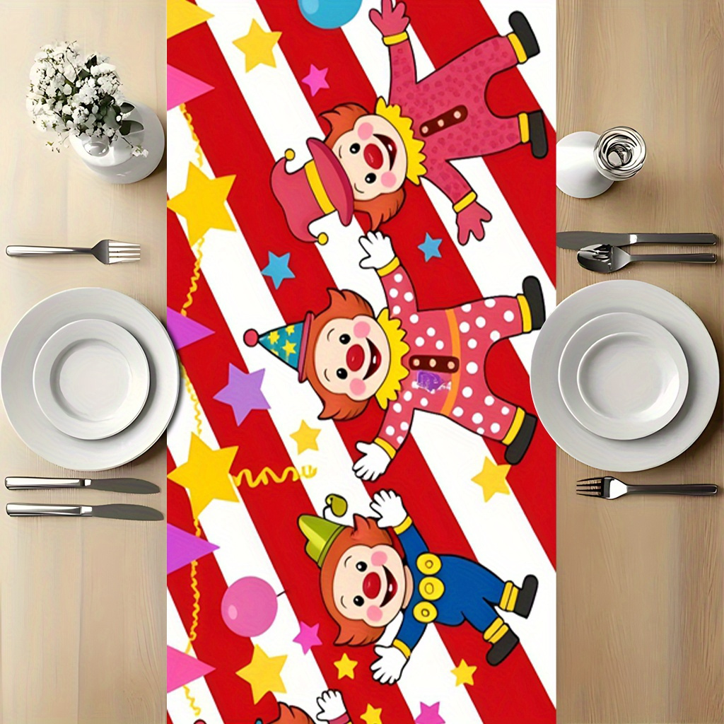 Circus Clown Party Table Runne - Kids Outdoor Dining Table recensione e prezzo