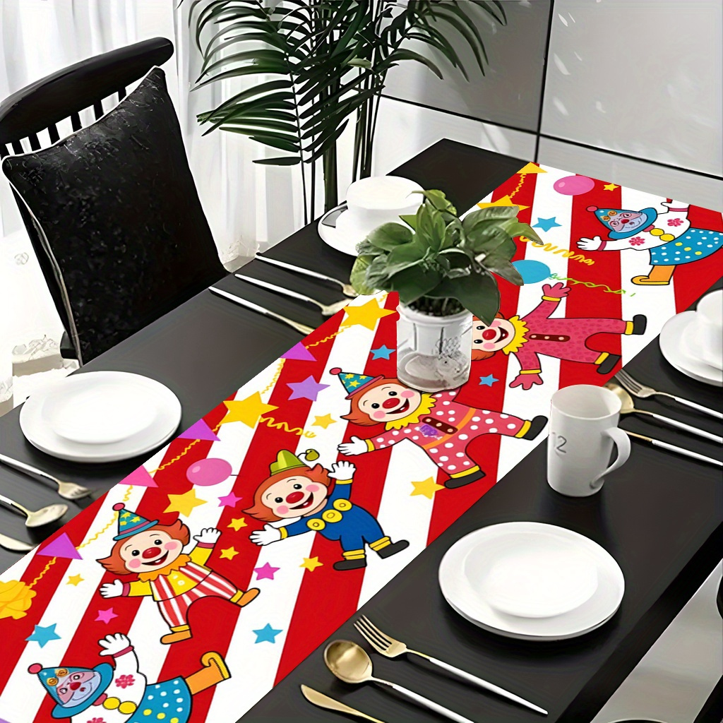Circus Clown Party Table Runne - Kids Outdoor Dining Table recensione e prezzo