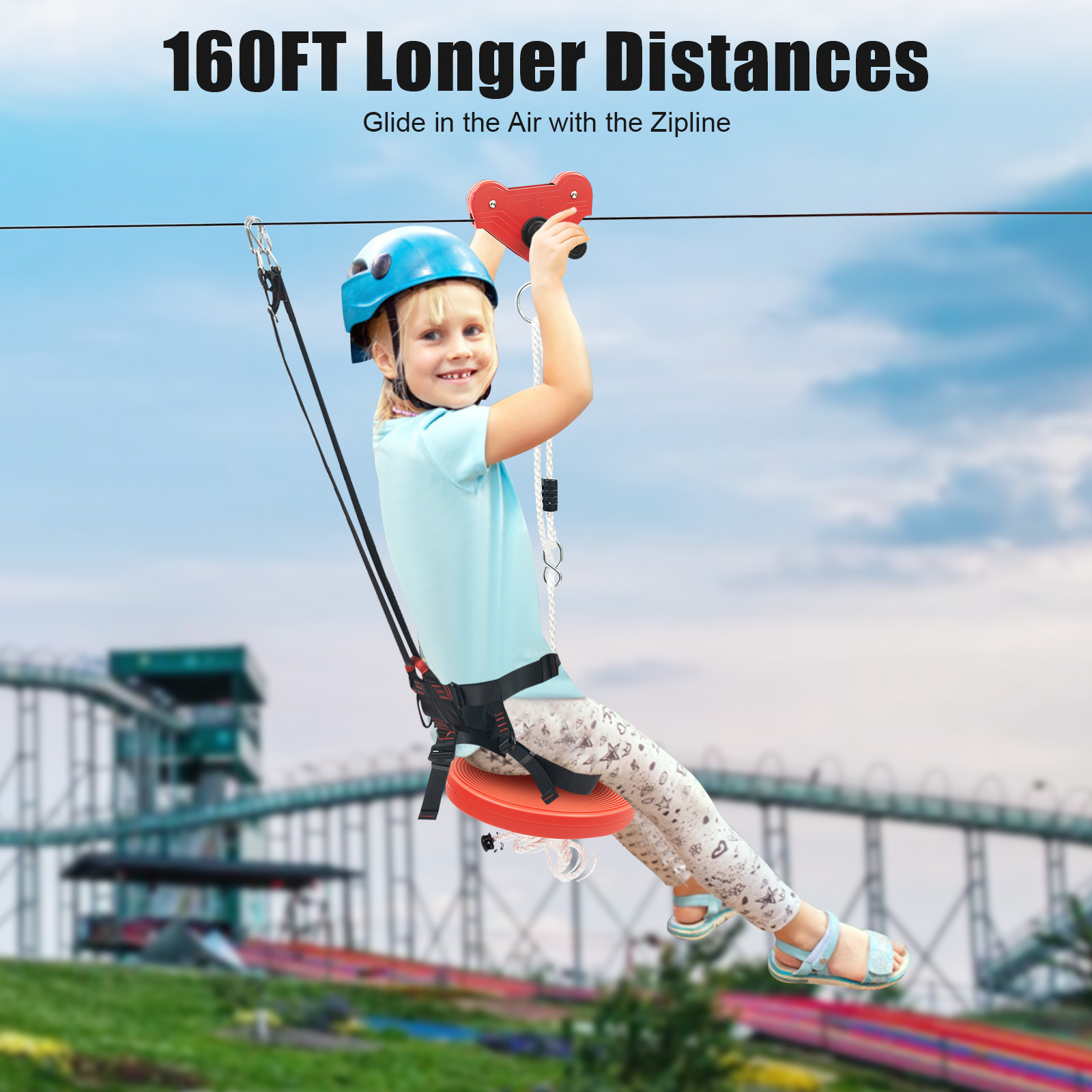 Kids Zipline Adventure Set - S - Kids Outdoor Zipline recensione e prezzo