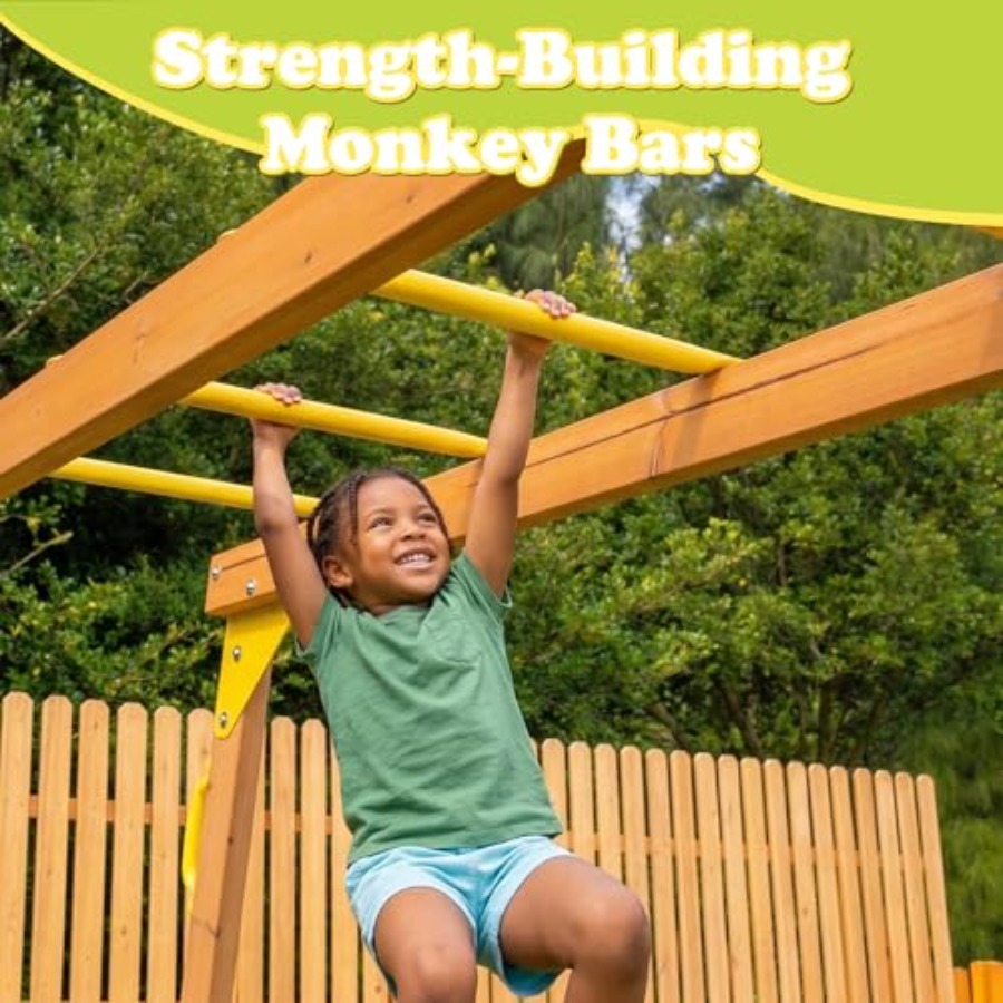 Backyard playground set with m - Kids Outdoor Monkey Bars recensione e prezzo