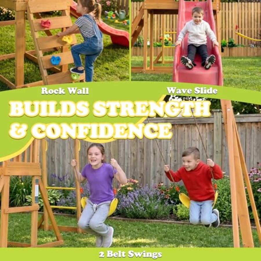 Backyard playground set with m - Kids Outdoor Monkey Bars recensione e prezzo