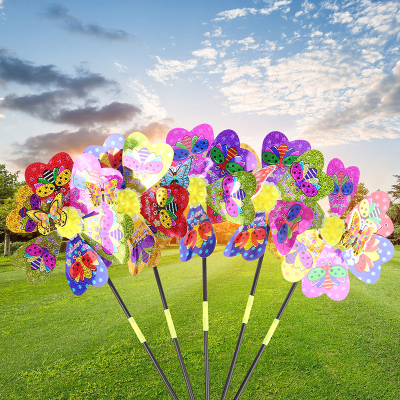 1Pc Colorful Sequin Windmill C - Kids Outdoor Garden Toys recensione e prezzo