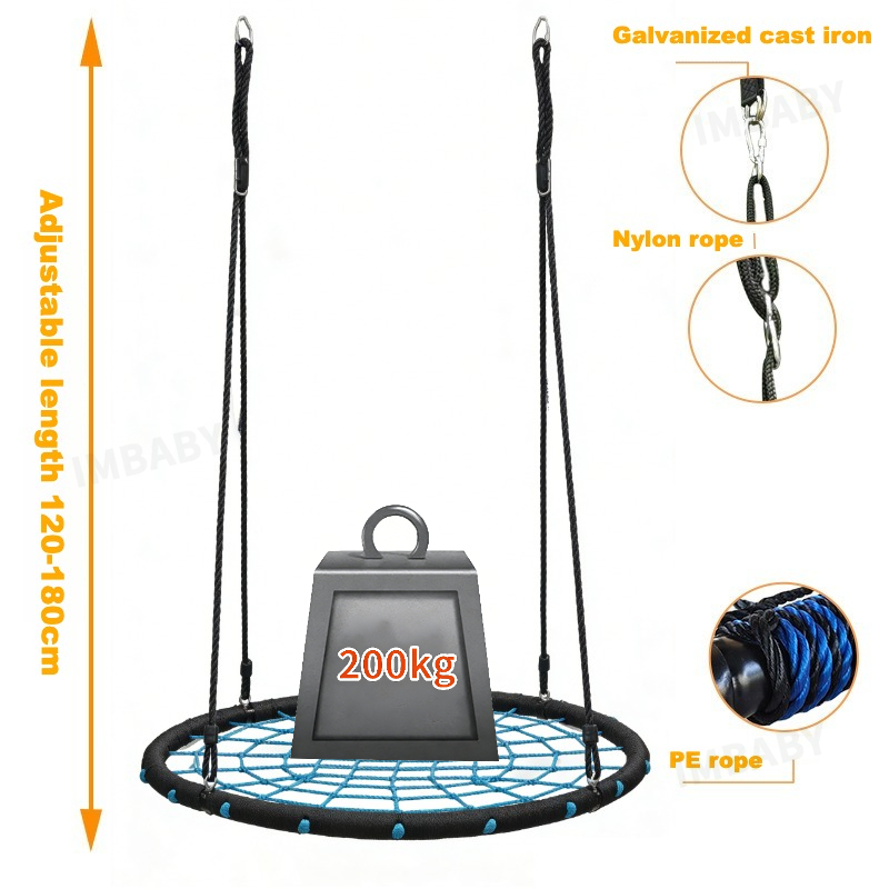 IMBABY Kids Round Net Nest Swi - Kids Outdoor Nest Swing recensione e prezzo
