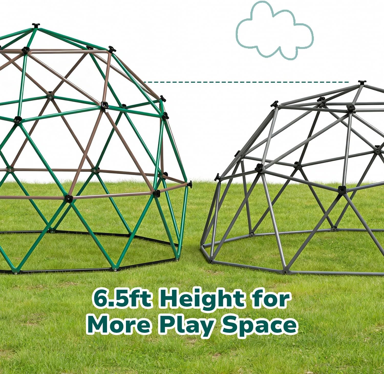 6.5 FT Tall Climbing Dome with - Kids Outdoor Monkey Bars recensione e prezzo