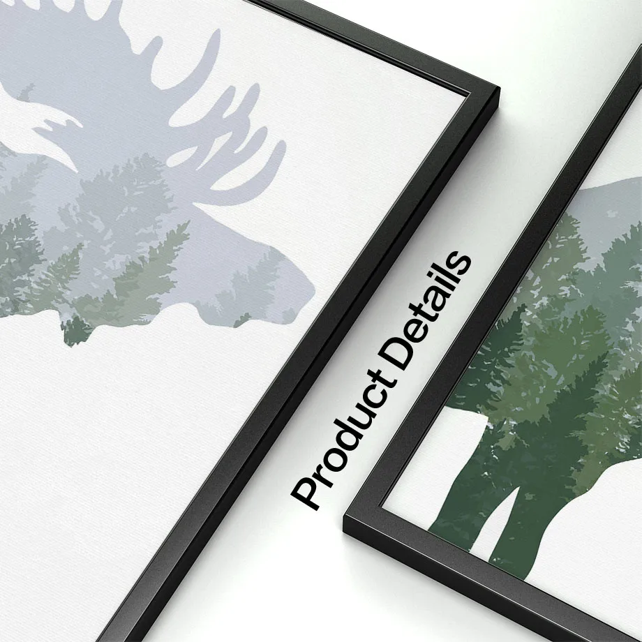Green Woodland Deer Bear Moose - Kids Outdoor Quotes recensione e prezzo