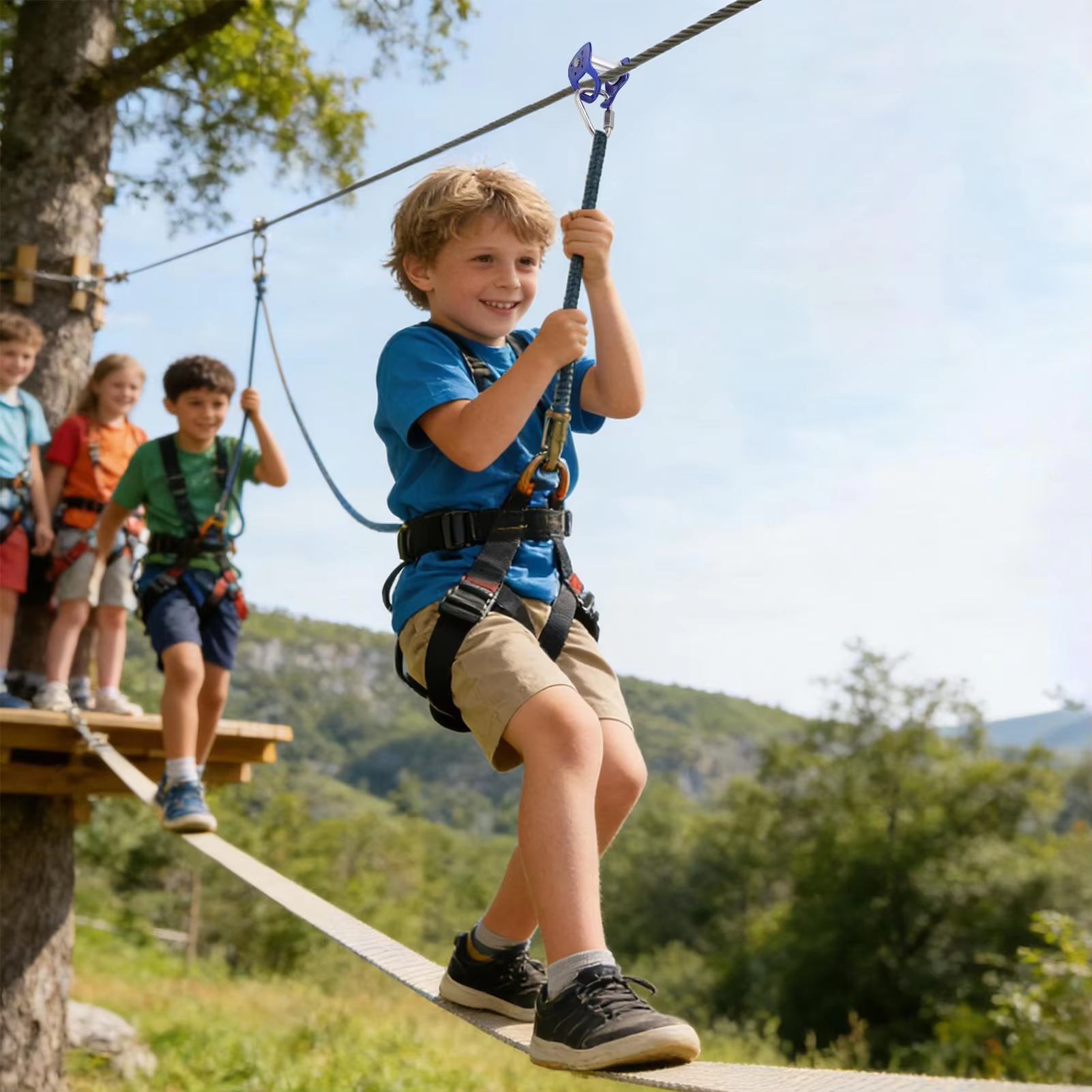 Outdoor 30 KN Zipline Pulley S - Kids Outdoor Zipline recensione e prezzo