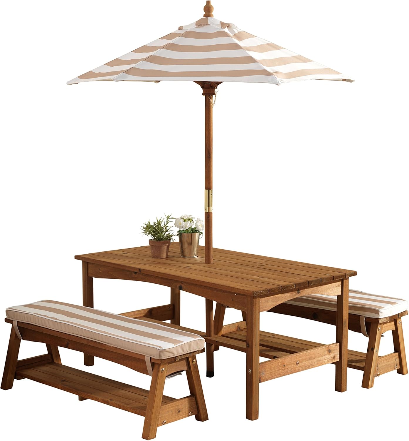 Outdoor Wooden Table & Bench S - Kids Outdoor Umbrella For Table recensione e prezzo
