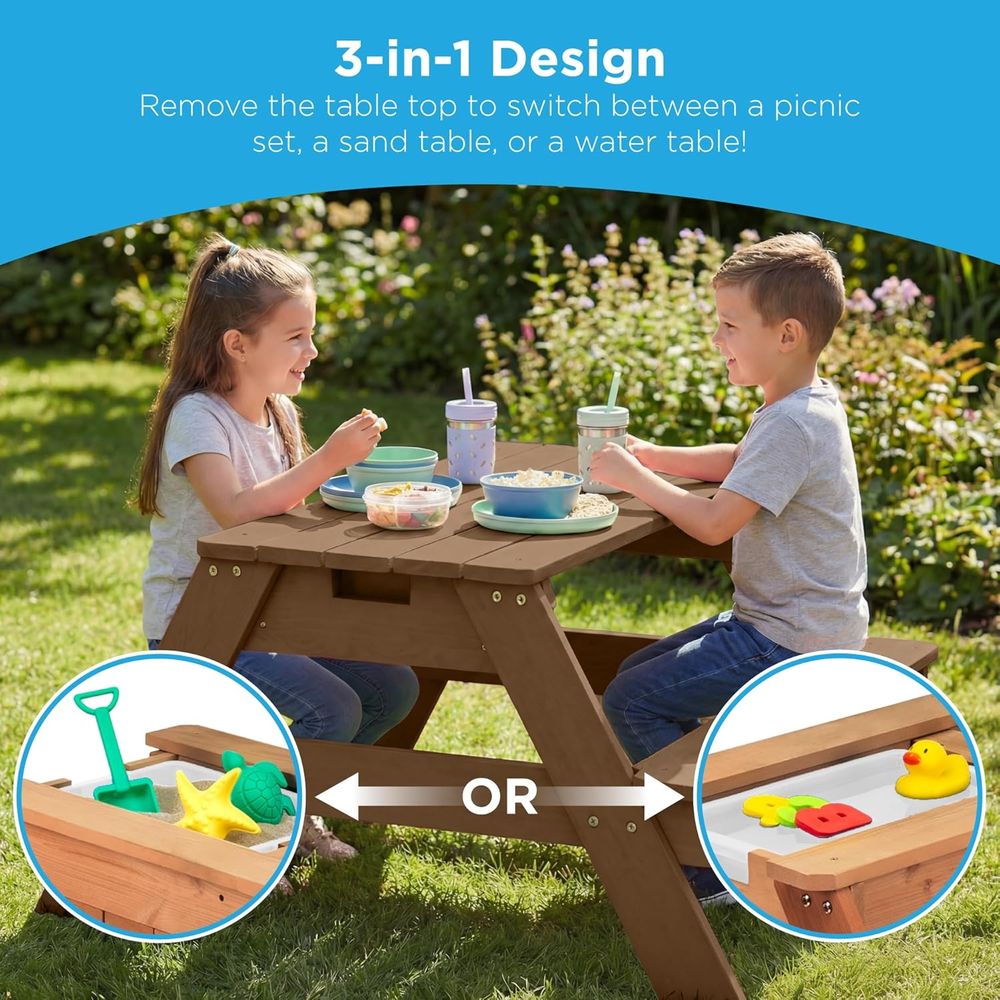 Kids Picnic Table with Umbrell - Kids Outdoor Umbrella For Table recensione e prezzo