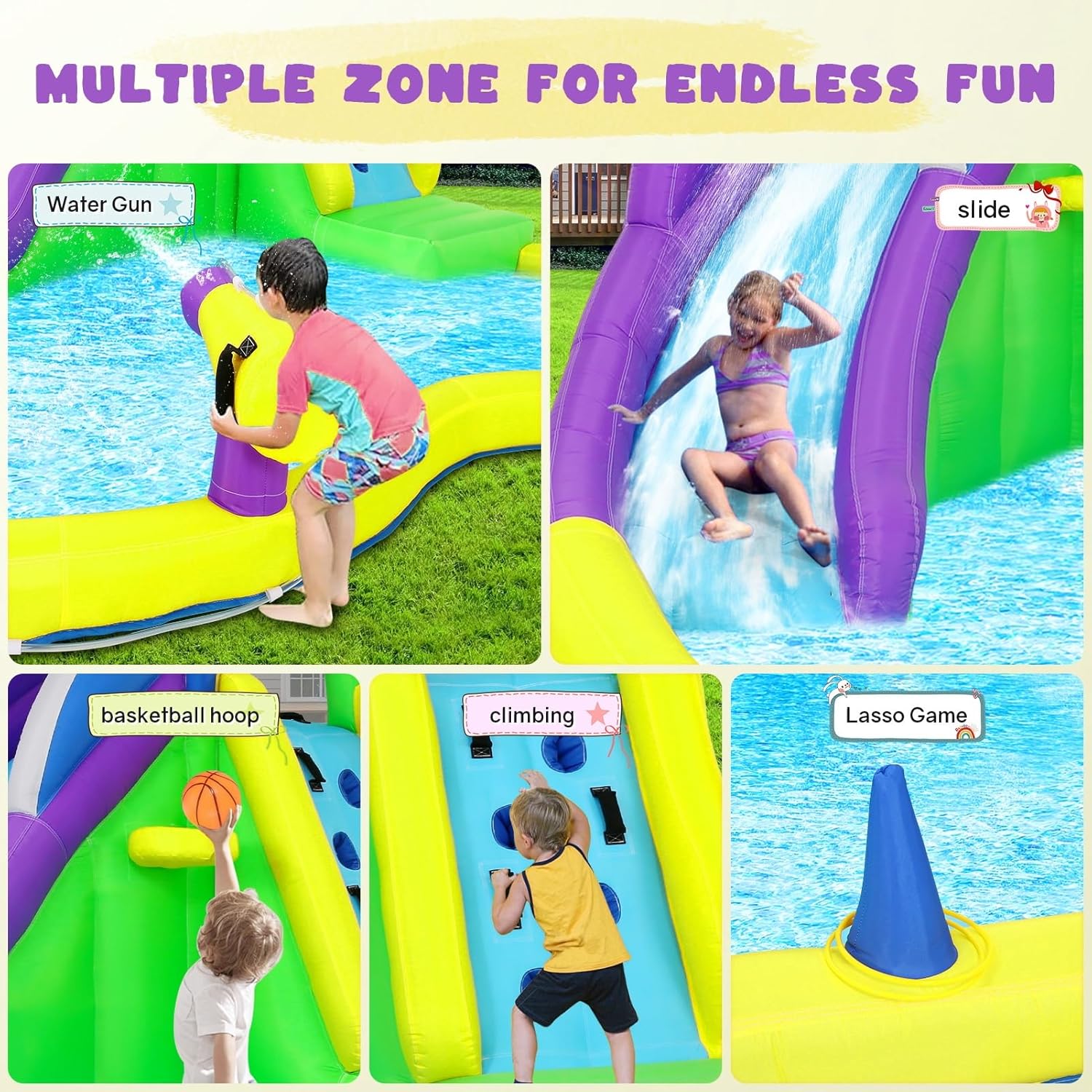13x14FT Inflatable Bounce Hous - Kids Outdoor Play recensione e prezzo