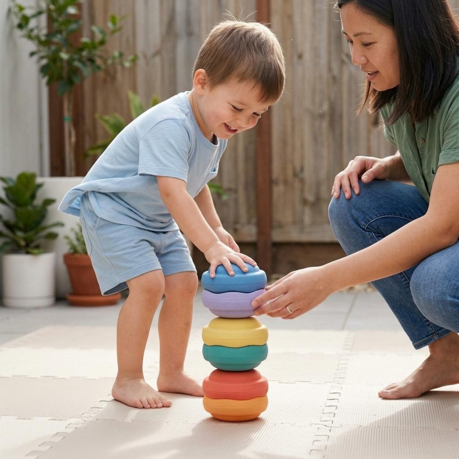 6Pcs Balance Stapstones Toys N - Stepping Stone Foam recensione e prezzo