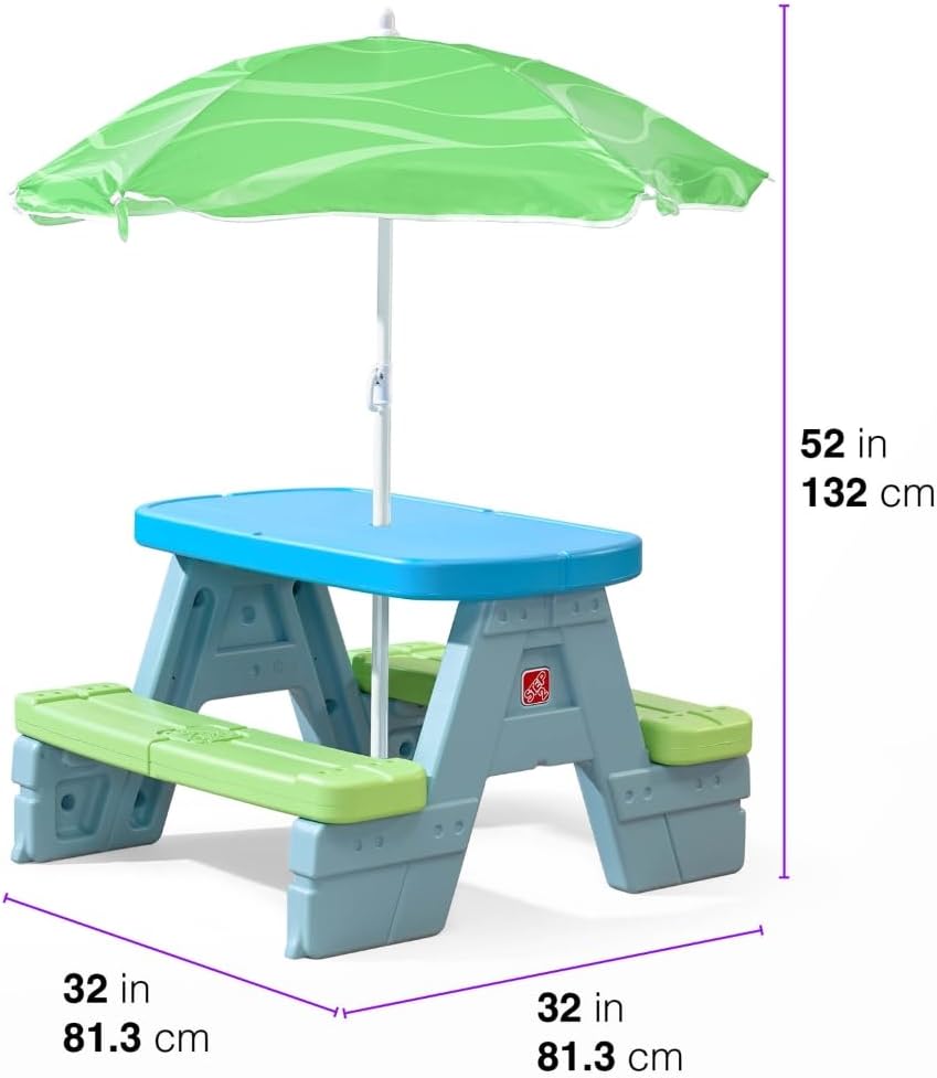Sun & Shade Kids Picnic Table  - Kids Outdoor Umbrella For Table recensione e prezzo