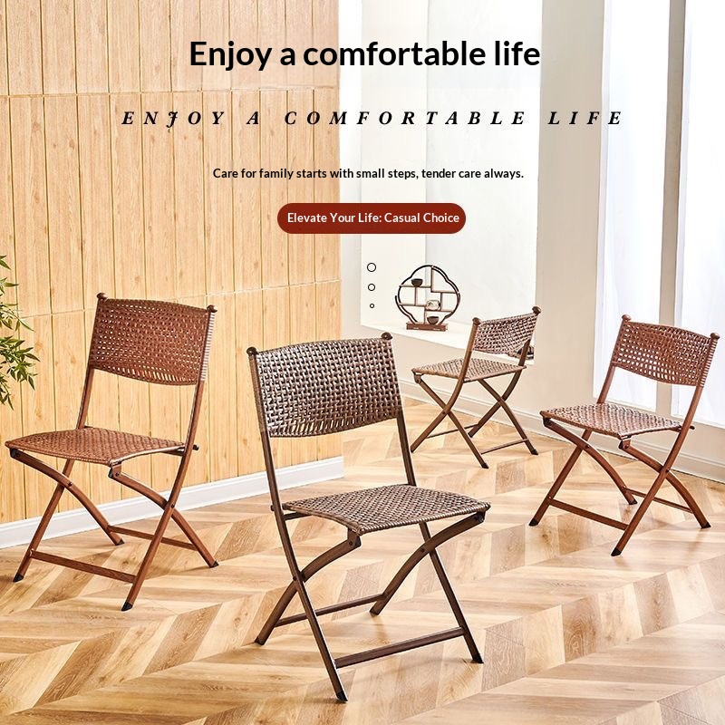 Portable Folding Rattan Dining - Kids Outdoor Folding Chair recensione e prezzo