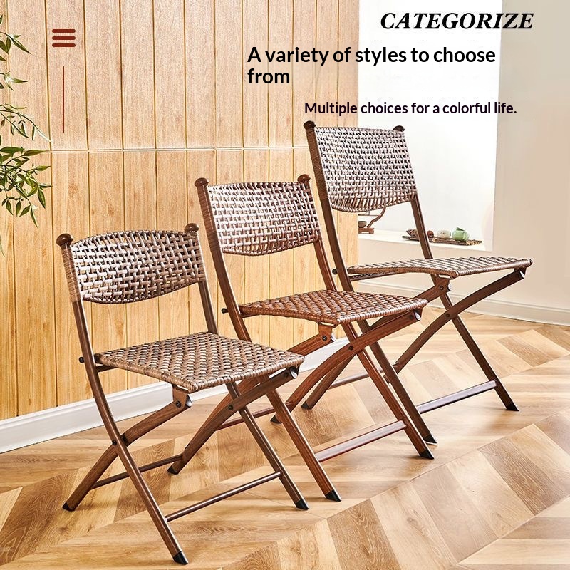 Portable Folding Rattan Dining - Kids Outdoor Folding Chair recensione e prezzo