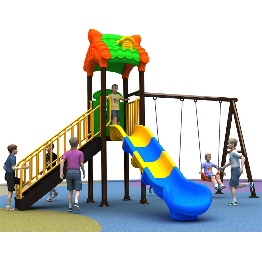 Hot Sale Children Outdoor Amus - Kids Outdoor Swing Set With Slide recensione e prezzo