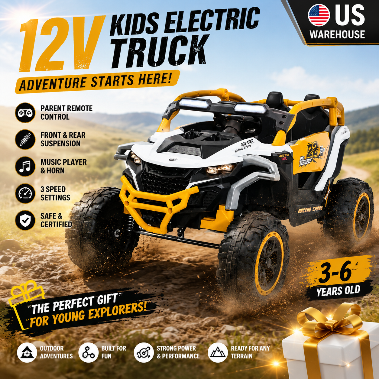 12V Kids Electric Truck Ride o - Kids Outdoor Vehicles recensione e prezzo