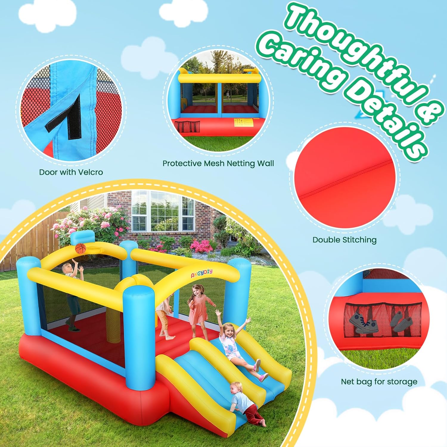 Kids Inflatable Bouncy Castle  - Kids Outdoor Play recensione e prezzo