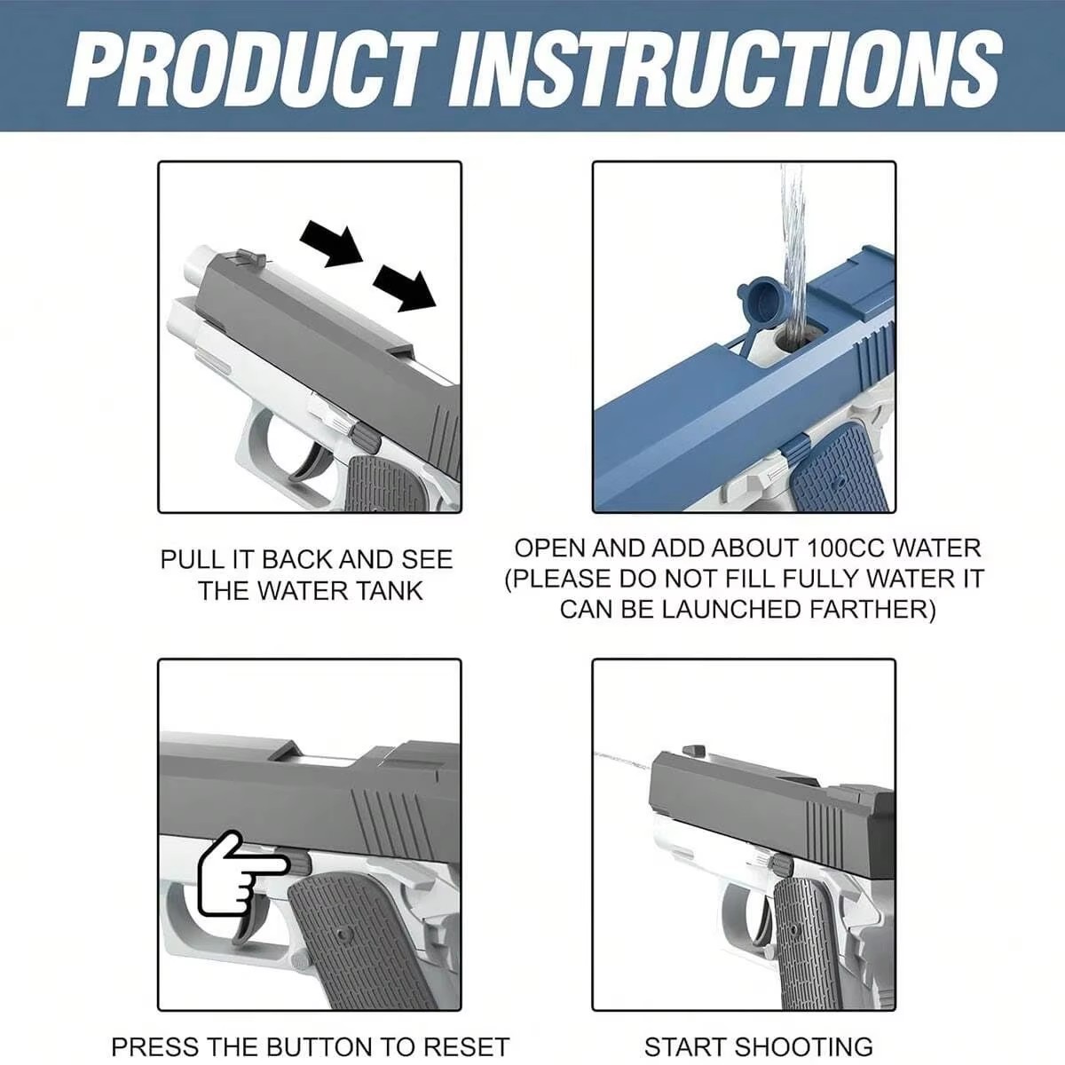 M1911 Summer Water Guns Pistol - Kids Outdoor Music recensione e prezzo